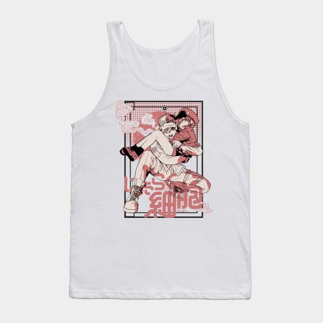 Hataraku Saibou Tank Top by pedrsavan.art